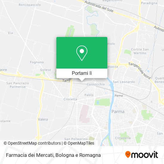 Mappa Farmacia dei Mercati