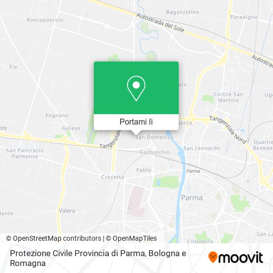 Mappa Protezione Civile Provincia di Parma