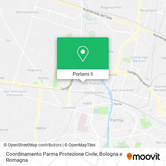 Mappa Coordinamento Parma Protezione Civile