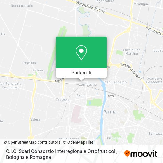 Mappa C.I.O. Scarl Consorzio Interregionale Ortofrutticoli
