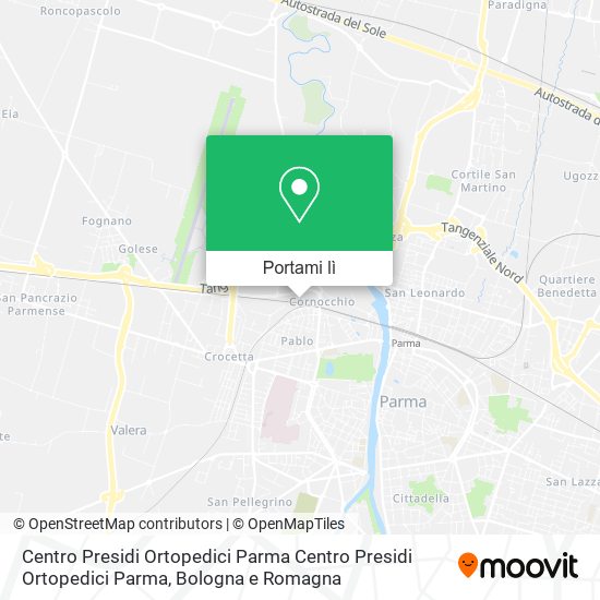 Mappa Centro Presidi Ortopedici Parma Centro Presidi Ortopedici Parma