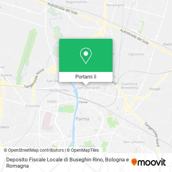 Mappa Deposito Fiscale Locale di Buseghin Rino