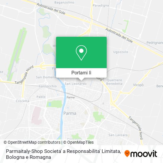 Mappa Parmaitaly-Shop Societa' a Responsabilita' Limitata