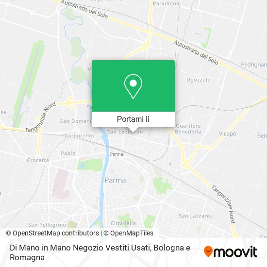 Mappa Di Mano in Mano Negozio Vestiti Usati