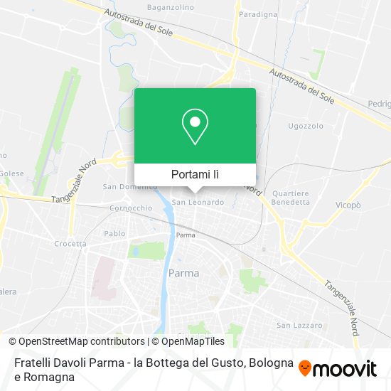 Mappa Fratelli Davoli Parma - la Bottega del Gusto
