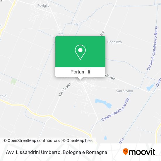 Mappa Avv. Lissandrini Umberto