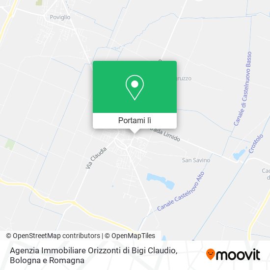 Mappa Agenzia Immobiliare Orizzonti di Bigi Claudio
