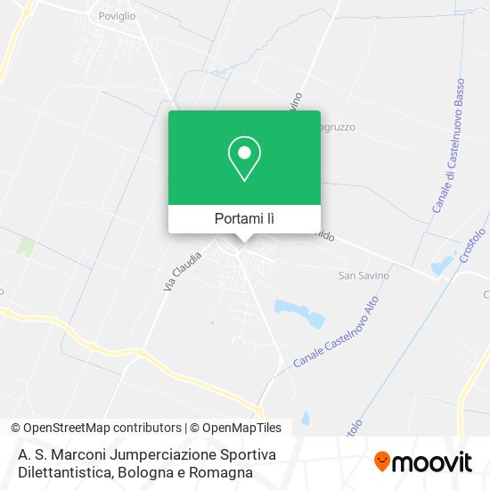 Mappa A. S. Marconi Jumperciazione Sportiva Dilettantistica