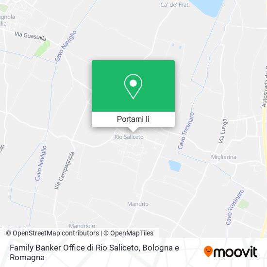 Mappa Family Banker Office di Rio Saliceto