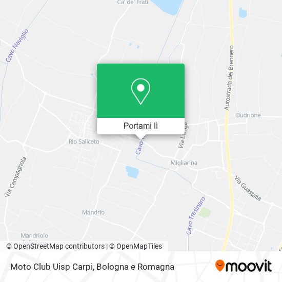 Mappa Moto Club Uisp Carpi