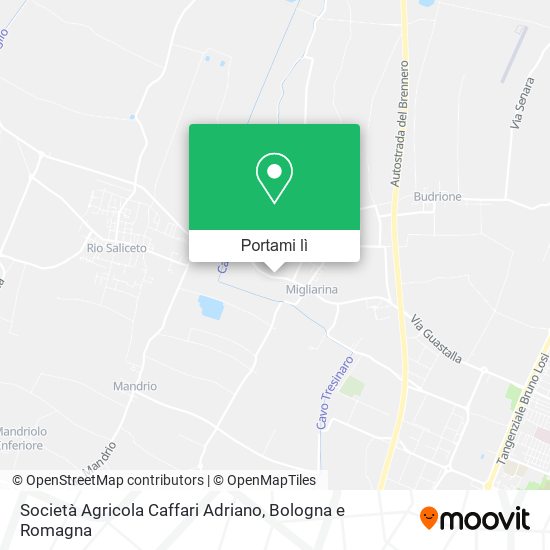 Mappa Società Agricola Caffari Adriano