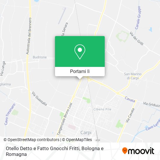 Mappa Otello Detto e Fatto Gnocchi Fritti