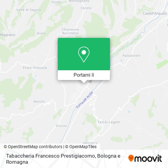 Mappa Tabaccheria Francesco Prestigiacomo