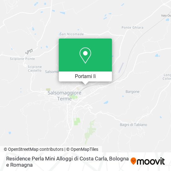 Mappa Residence Perla Mini Alloggi di Costa Carla