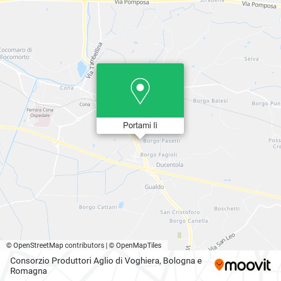 Mappa Consorzio Produttori Aglio di Voghiera