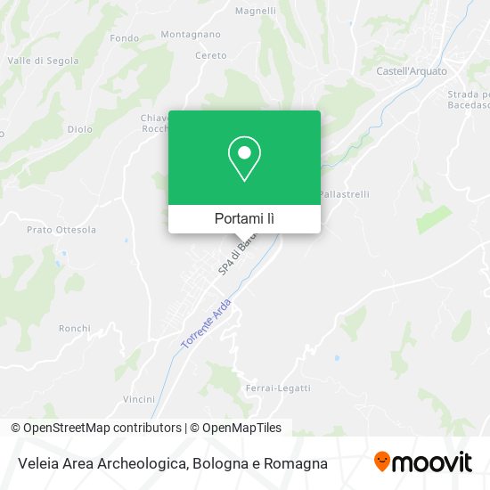 Mappa Veleia Area Archeologica