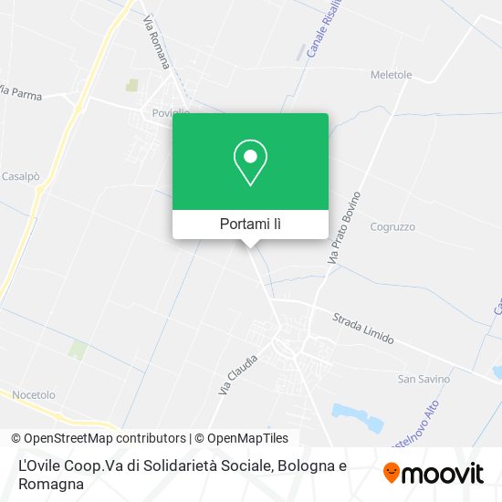 Mappa L'Ovile Coop.Va di Solidarietà Sociale