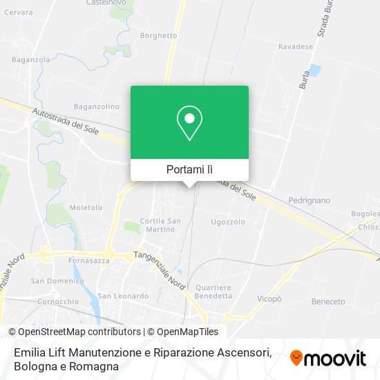 Mappa Emilia Lift Manutenzione e Riparazione Ascensori
