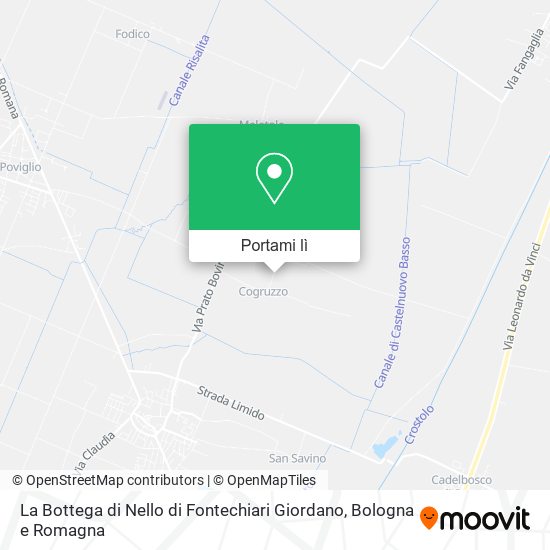 Mappa La Bottega di Nello di Fontechiari Giordano
