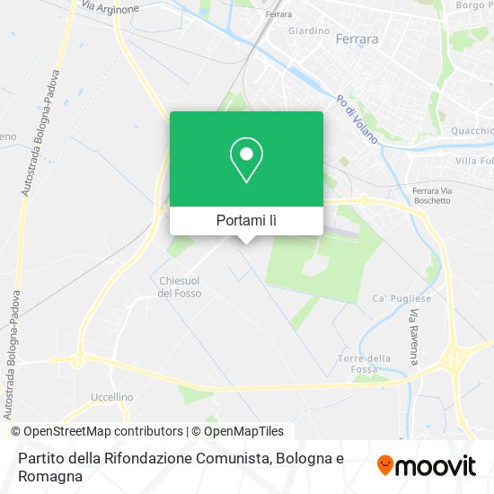 Mappa Partito della Rifondazione Comunista