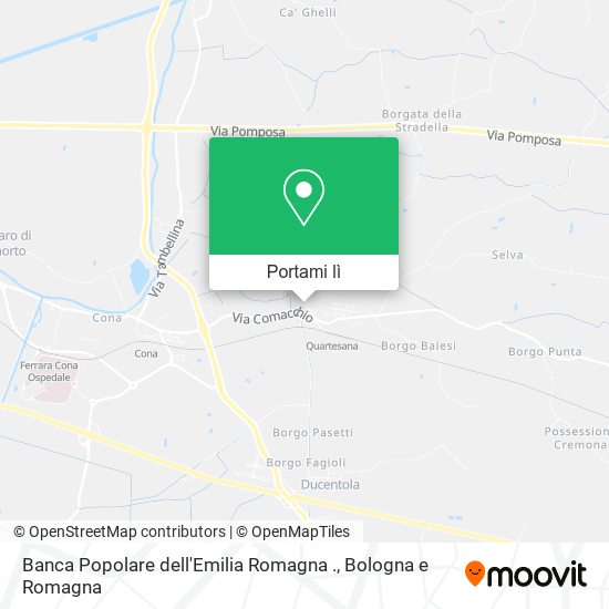 Mappa Banca Popolare dell'Emilia Romagna .