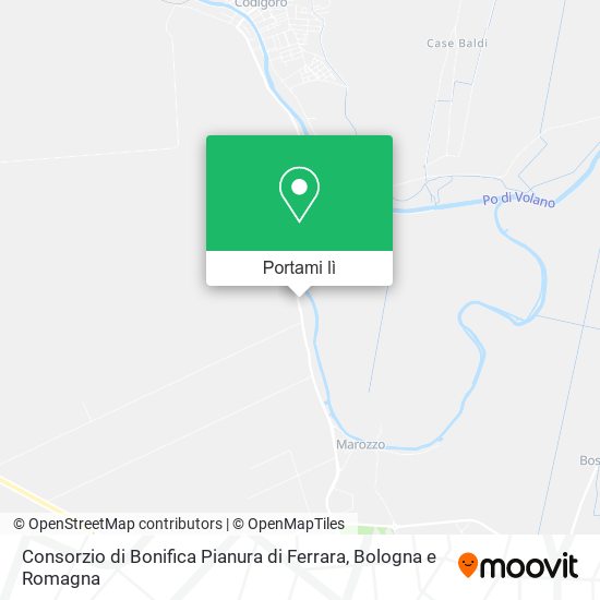 Mappa Consorzio di Bonifica Pianura di Ferrara