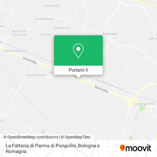 Mappa La Fattoria di Parma di Pongolini