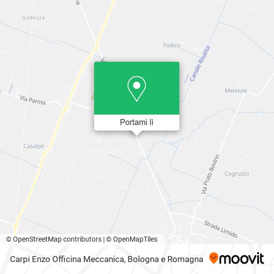 Mappa Carpi Enzo Officina Meccanica