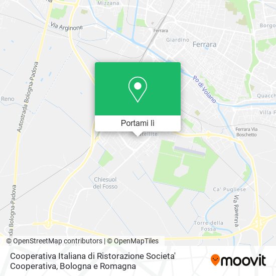 Mappa Cooperativa Italiana di Ristorazione Societa' Cooperativa