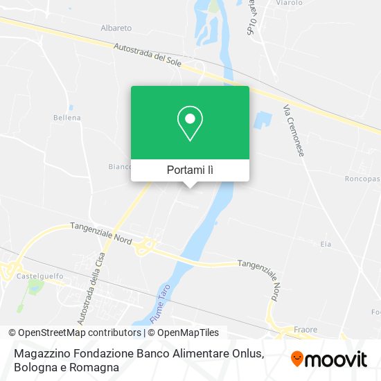 Mappa Magazzino Fondazione Banco Alimentare Onlus
