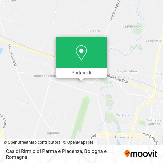 Mappa Caa di Rirmio di Parma e Piacenza