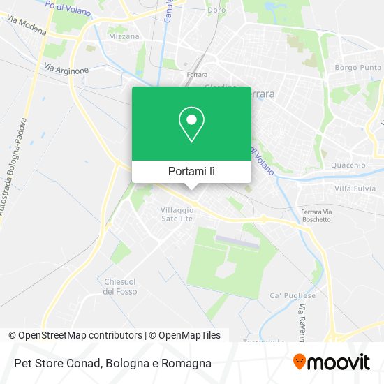 Mappa Pet Store Conad