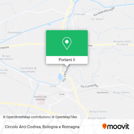 Mappa Circolo Arci Codrea