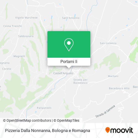 Mappa Pizzeria Dalla Nonnanna