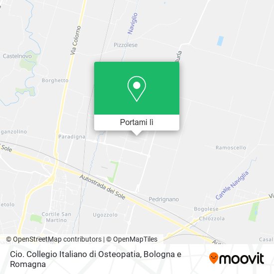 Mappa Cio. Collegio Italiano di Osteopatia