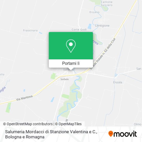 Mappa Salumeria Mordacci di Stanzione Valentina e C.
