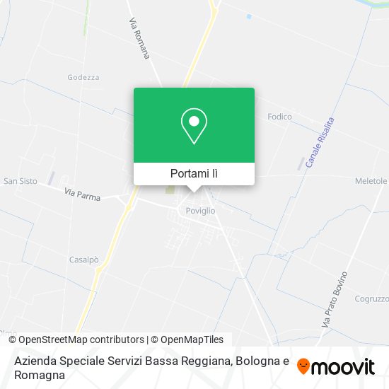 Mappa Azienda Speciale Servizi Bassa Reggiana