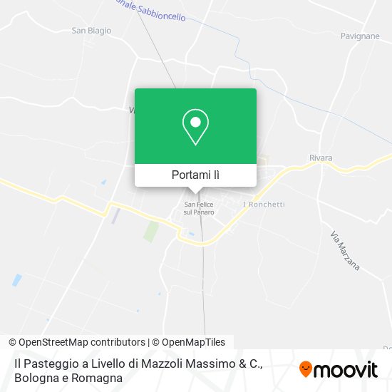 Mappa Il Pasteggio a Livello di Mazzoli Massimo & C.