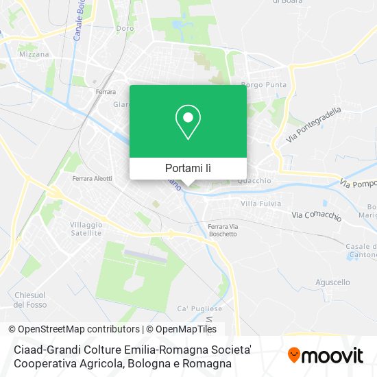 Mappa Ciaad-Grandi Colture Emilia-Romagna Societa' Cooperativa Agricola
