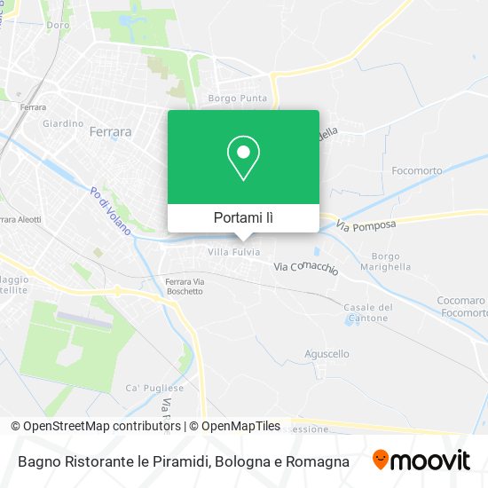 Mappa Bagno Ristorante le Piramidi