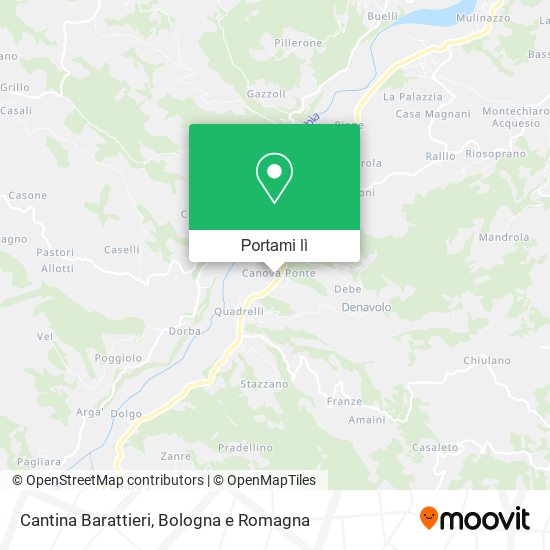 Mappa Cantina Barattieri