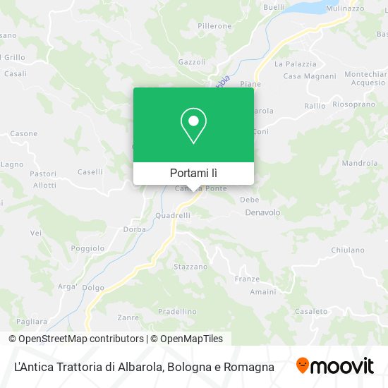 Mappa L'Antica Trattoria di Albarola