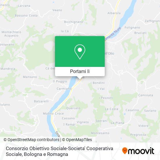 Mappa Consorzio Obiettivo Sociale-Societa' Cooperativa Sociale