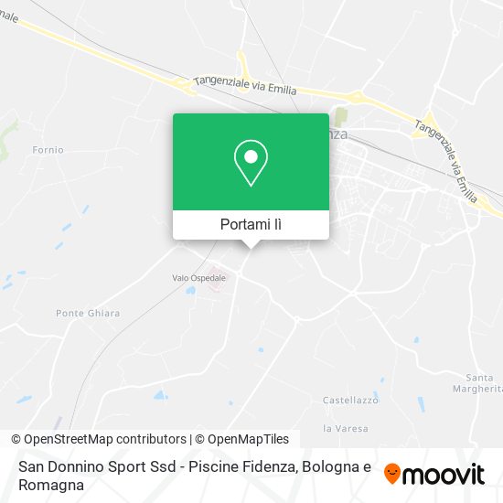 Mappa San Donnino Sport Ssd - Piscine Fidenza