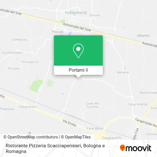 Mappa Ristorante Pizzeria Scacciapensieri