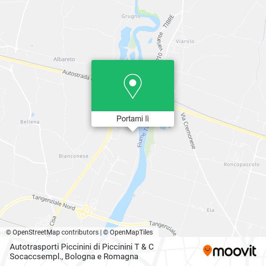 Mappa Autotrasporti Piccinini di Piccinini T & C Socaccsempl.