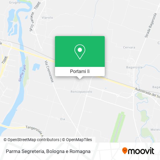 Mappa Parma Segreteria
