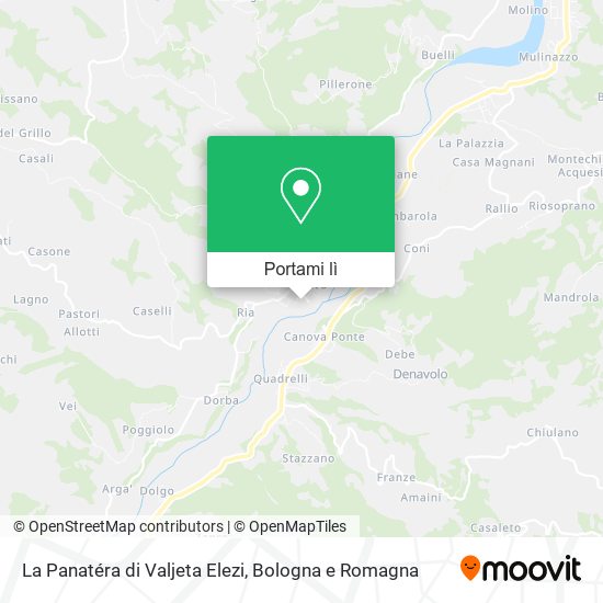 Mappa La Panatéra di Valjeta Elezi