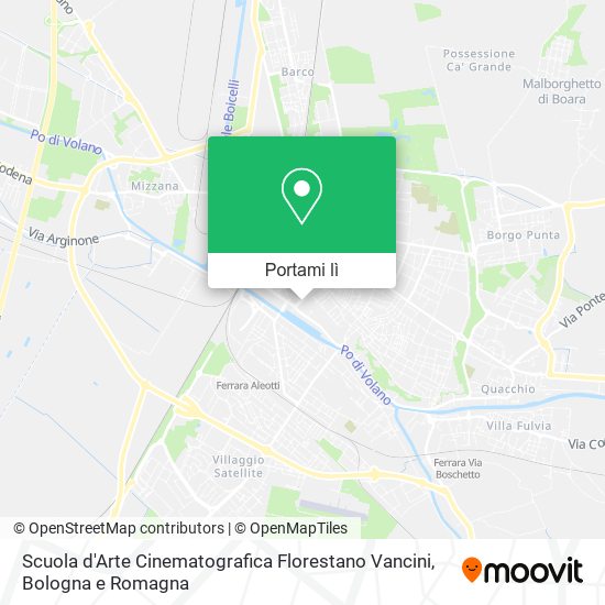 Mappa Scuola d'Arte Cinematografica Florestano Vancini