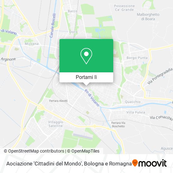 Mappa Aociazione 'Cittadini del Mondo'